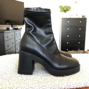 Black ankle boots